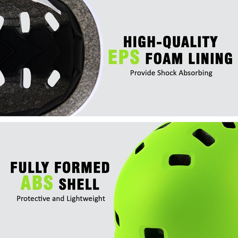 RRK Youth Kids Bike Helmet, Skateboard Bicycle Helmet for Age 5-8-10-12-14 Teen Boys Girls Adjustable and Multi-Sport for Scooter Roller/Inline Skate - Image 2